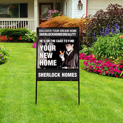 H-Frame Double Rider Sign Holders (Slide-In)